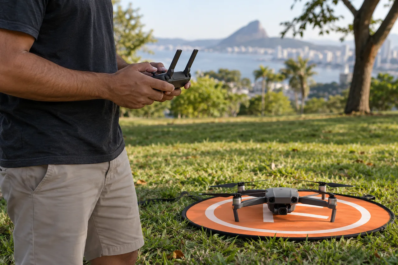 Drone em um ambiente de uso cotidiano.